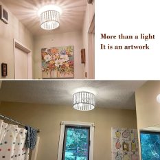 Boho Style Wood Bead Chandelier Ceiling Light design