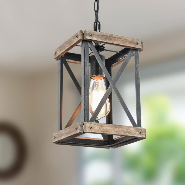 Charming Rustic Farmhouse Pendant Lighting Fixture 1