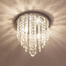 Crystal Mini Chandelier Ceiling Light Fixture Modern Design 1