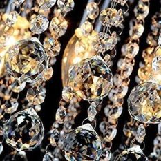 Elegant Crystal Chandelier Ceiling Lighting Mini Flush Mount Fixture 3