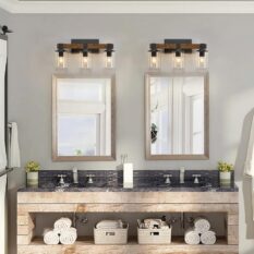 Elegant Farmhouse Bathroom Vanity Lights Design 5