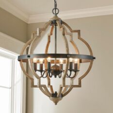 Elegant Rustic Pendant Light Globe Design