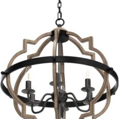 Elegant Rustic Pendant Light Globe Design