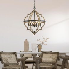 Elegant Rustic Pendant Light Globe Design