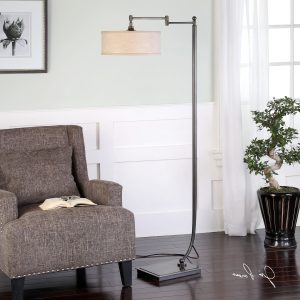 Farmhouse Floor Lamp Dark Bronze