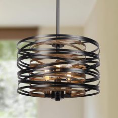 Industrial Hanging Light Rustic Adjustable Ceiling Fixture