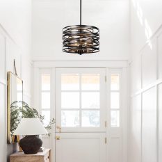 Industrial Hanging Light Rustic Adjustable Ceiling Fixture hallway