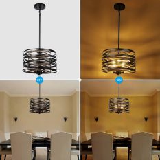 Industrial Hanging Light Rustic Adjustable Ceiling Fixture mode