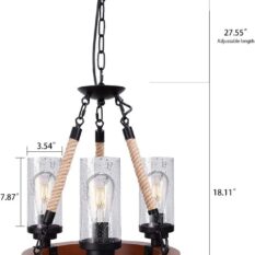 Radiant Rustic Pendant Light Fixture Design 1