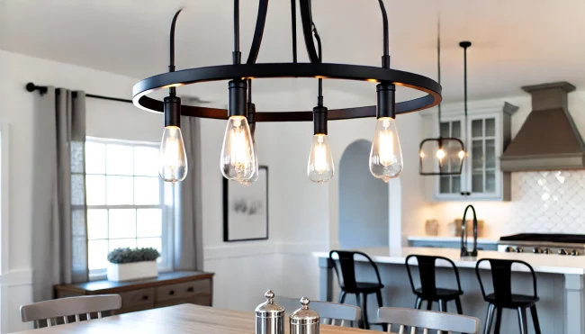 Remodel Your Dining Room With Farmhouse Chandelier Ideas - 03