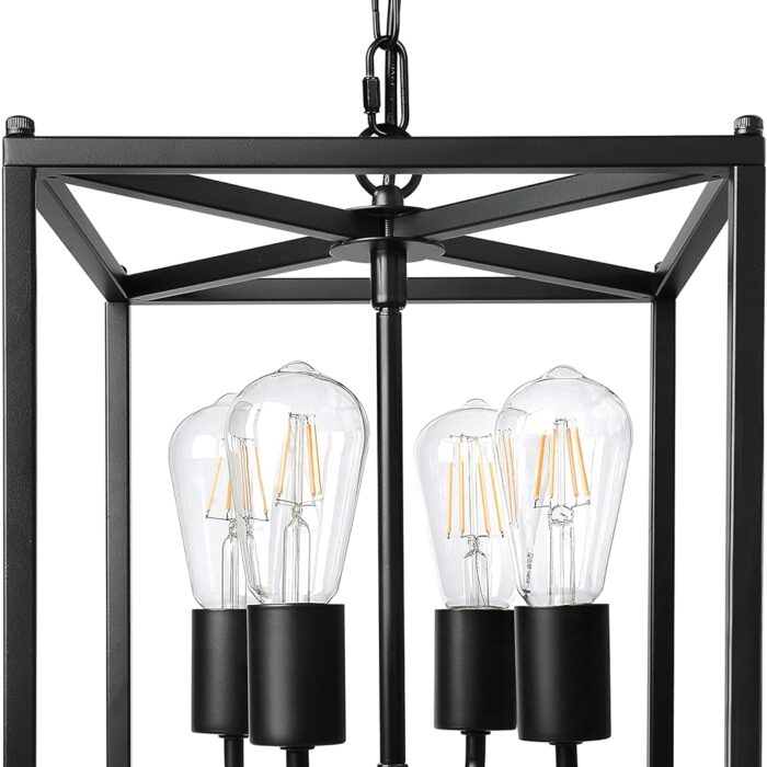 Rustic Lantern Light Hanging Iron Cage