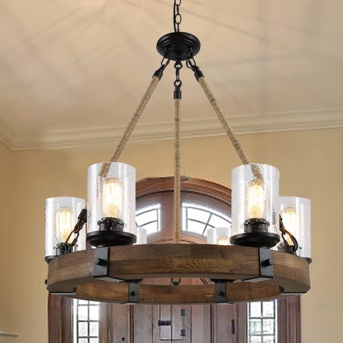 Stunning Farmhouse Chandelier Dining Room